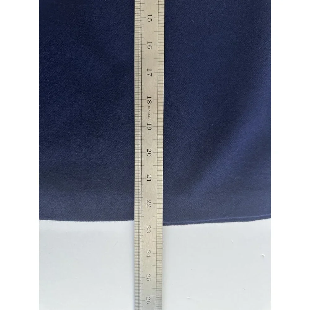 Vtg SAVANNAH 1114 Woolmark Skirt Womens 10 Navy 100% Wool Lined Academia‎ Preppy